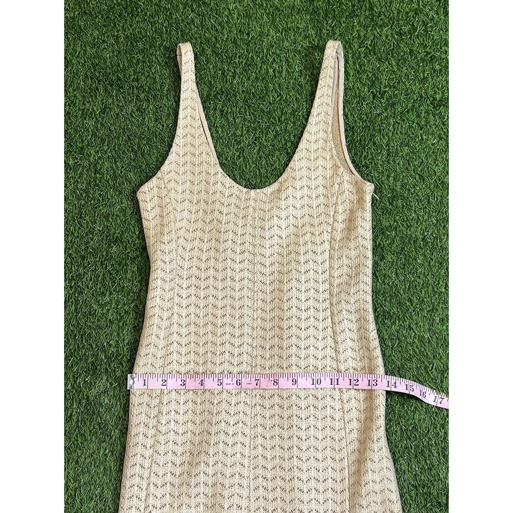 3.1 Phillip Lim Dress Women 6 Crochet Knit Fringe Straw Tan Natural Lyst Coastal - Picture 15 of 16